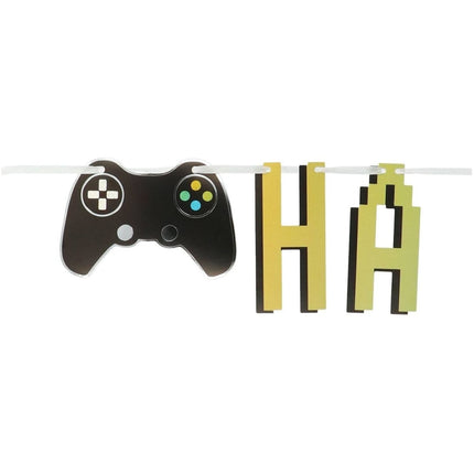 Gaming Party Letterslinger Happy Birthday 1,50m van Folat koop je bij Partywinkel