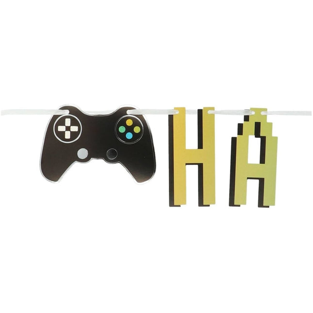 Gaming Party Letterslinger Happy Birthday 1,50m van Folat koop je bij Partywinkel