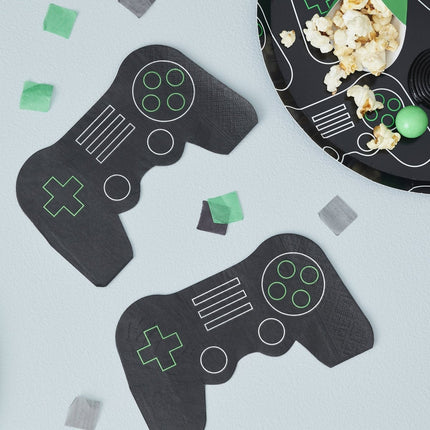 Gaming Party Servetten 16cm 16st van Ginger Ray koop je bij Partywinkel
