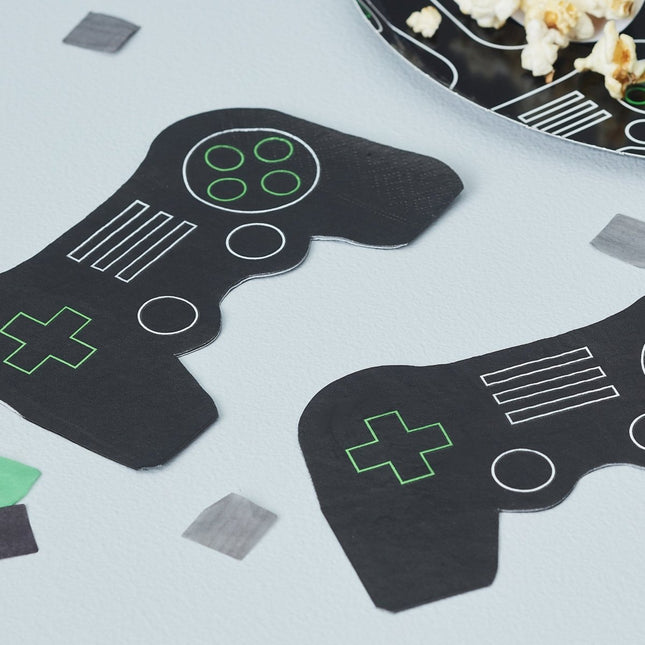 Gaming Party Servetten 16cm 16st van Ginger Ray koop je bij Partywinkel