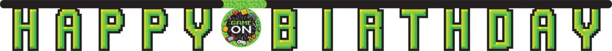 Gaming Party Slinger Happy Birthday 2,2m van Creative Converting koop je bij Partywinkel