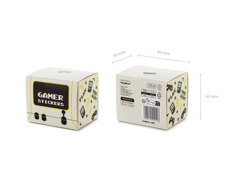 Gaming Party Stickers van Partydeco koop je bij Partywinkel