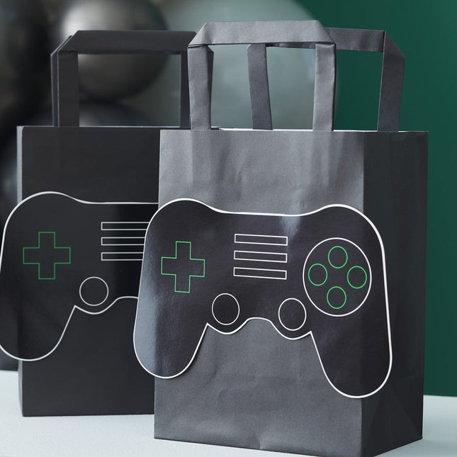 Gaming Party Uitdeeltasjes 20cm 5st van Ginger Ray koop je bij Partywinkel