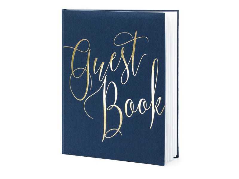 Gastenboek Blauw 24,5cm van Partydeco koop je bij Partywinkel