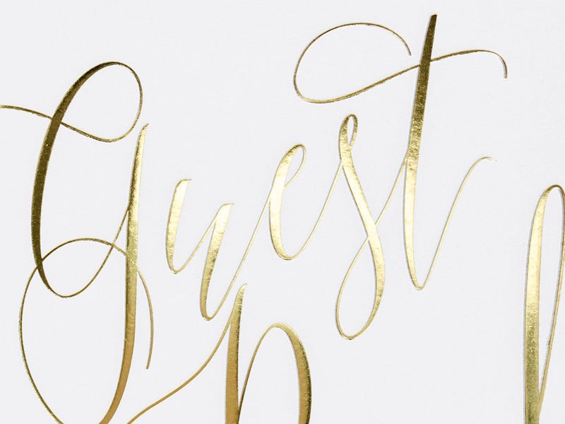 Gastenboek Gouden Letters 24,5cm van Partydeco koop je bij Partywinkel