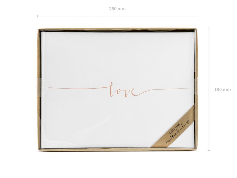 Gastenboek Love 24cm van Partydeco koop je bij Partywinkel