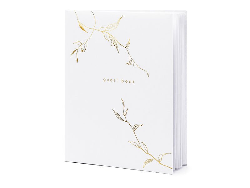 Gastenboek Wit 24,5cm van Partydeco koop je bij Partywinkel