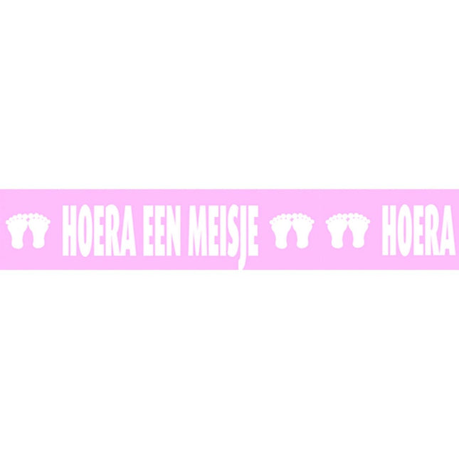 Geboorte Afzetlint Meisje 15m van Folat koop je bij Partywinkel