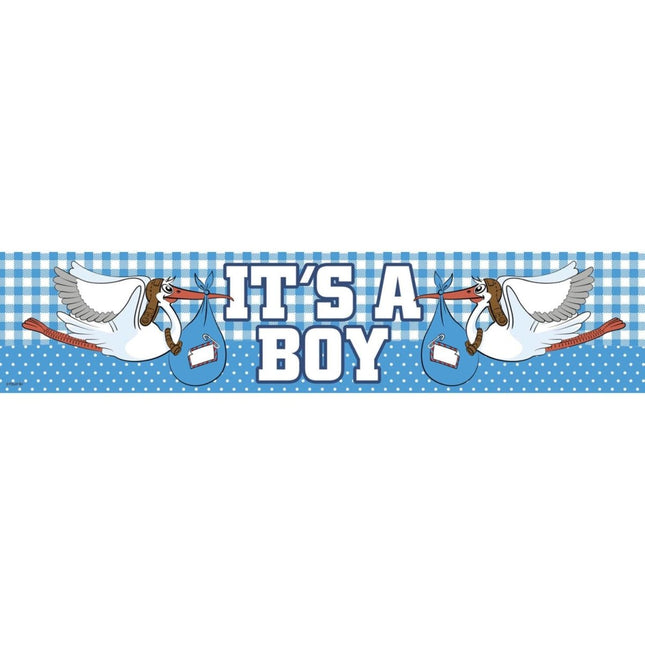Geboorte Banner Jongen 2,6m van Folat koop je bij Partywinkel