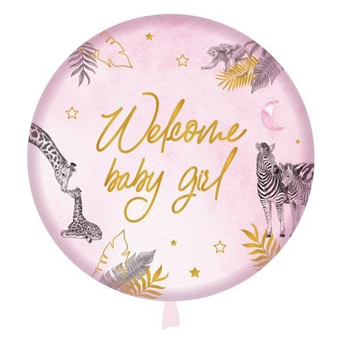 Geboorte Helium Ballon Leeg Safari 45cm van Haza Witbaard koop je bij Partywinkel