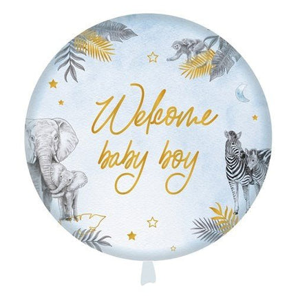 Geboorte Helium Ballon Safari Leeg 45cm van Haza Witbaard koop je bij Partywinkel