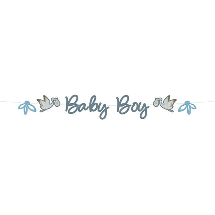 Geboorte Letterslinger Babyboy 2m van Folat koop je bij Partywinkel