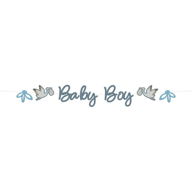 Geboorte Letterslinger Babyboy 2m van Folat koop je bij Partywinkel