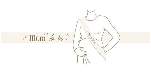 Geboorte Sjerp Mom To Be 1,5m van Haza Witbaard koop je bij Partywinkel