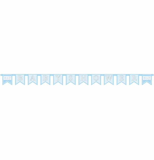 Geboorteslinger Jongen Babyshower 6m van Haza Witbaard koop je bij Partywinkel