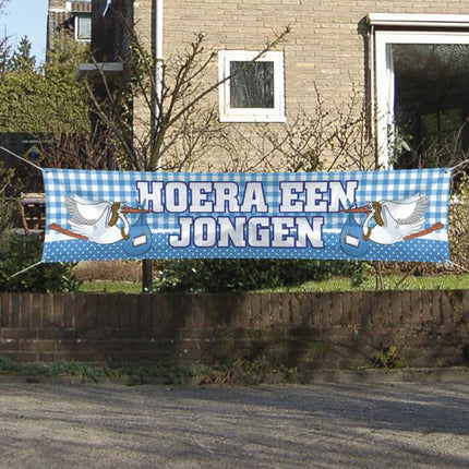 Geboortevlag Jongen XL 1,8m van Folat koop je bij Partywinkel