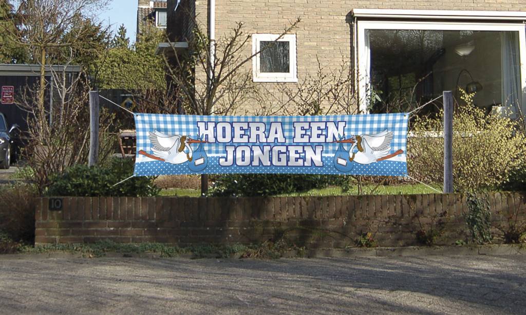 Geboortevlag Jongen XL 1,8m van Folat koop je bij Partywinkel