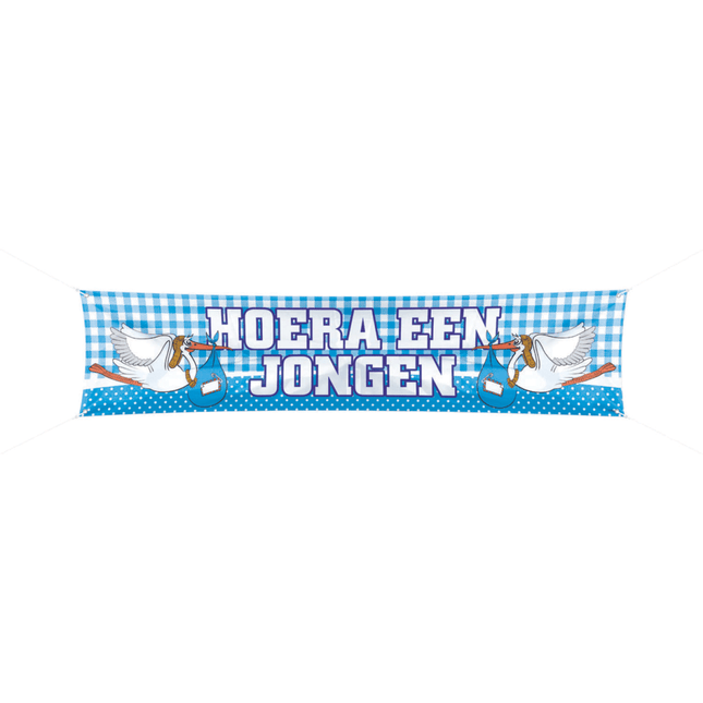 Geboortevlag Jongen XL 1,8m van Folat koop je bij Partywinkel