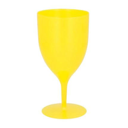 Geel Wijnglas 350ml van Boland koop je bij Partywinkel
