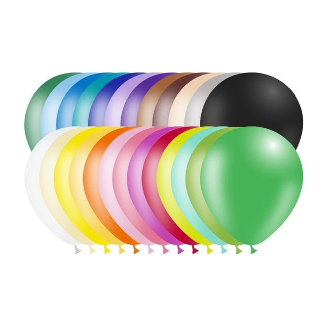 Gekleurde Ballonnen 14cm 100st van Balloonia koop je bij Partywinkel