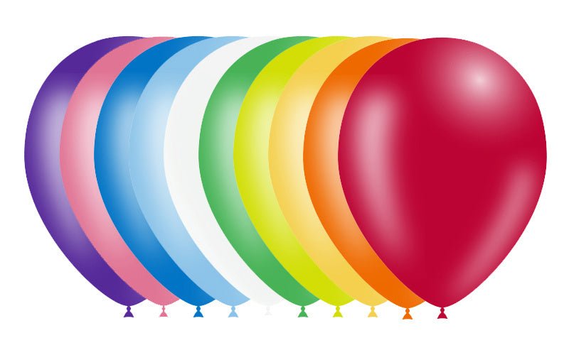Gekleurde Ballonnen 25cm 50st van Balloonia koop je bij Partywinkel