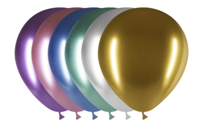 Gekleurde Ballonnen Chroom 30cm 50st van Balloonia koop je bij Partywinkel