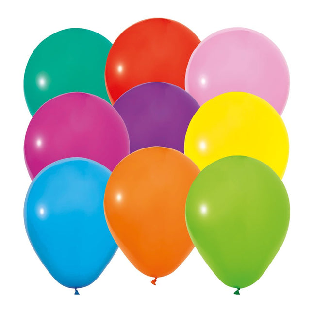Gekleurde Ballonnen Mix 30cm 10st van WeFiesta koop je bij Partywinkel