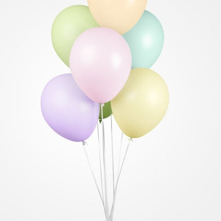 Gekleurde Ballonnen Pastel Macaron 30cm 10st van WeFiesta koop je bij Partywinkel