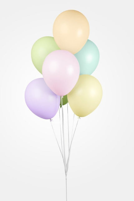 Gekleurde Ballonnen Pastel Macaron 30cm 10st van WeFiesta koop je bij Partywinkel