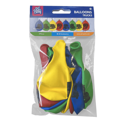 Gekleurde Ballonnen Trucks 30cm van Paper Dreams koop je bij Partywinkel