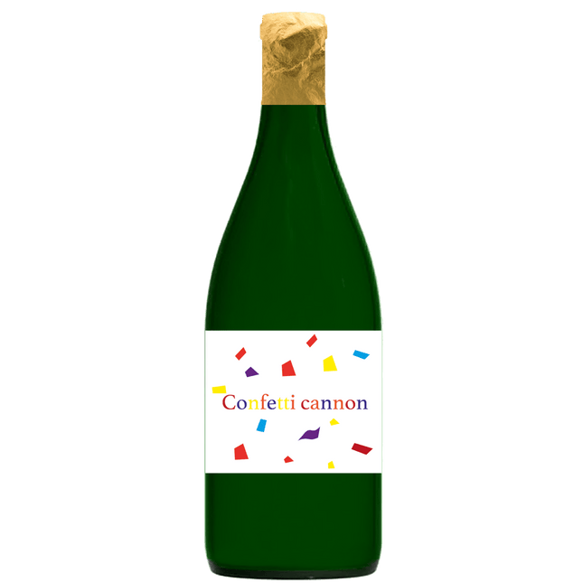 Gekleurde Confetti Kanon Fles 28cm van Procos koop je bij Partywinkel