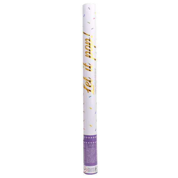 Gekleurde Confetti Kanon Folie 60cm van Riethmueller koop je bij Partywinkel