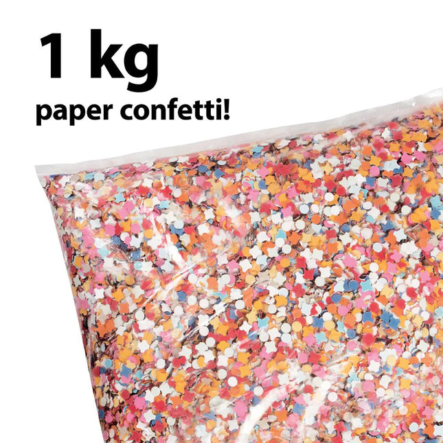 Gekleurde Confetti Zak 1kg van Boland koop je bij Partywinkel