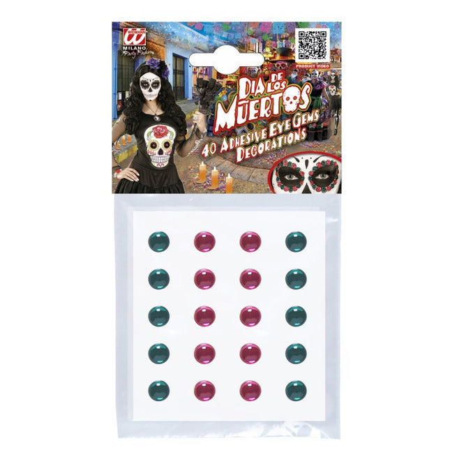 Gekleurde Gezicht Stickers 40st van Widmann koop je bij Partywinkel