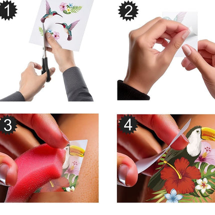 Gekleurde Gezicht Stickers Hawaii 14cm van Fiestas Guirca koop je bij Partywinkel
