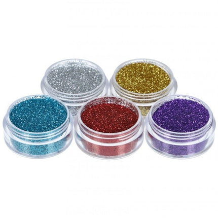 Gekleurde Glitter Tattoo Set 5st van Superstar koop je bij Partywinkel