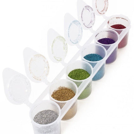 Gekleurde Glitters Happy Fine 6st van Superstar koop je bij Partywinkel