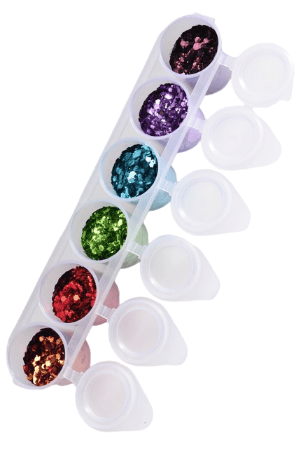 Gekleurde Glitters Party 6st van Superstar koop je bij Partywinkel