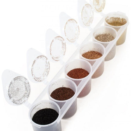 Gekleurde Glitters Steampunk Fine 6st van Superstar koop je bij Partywinkel