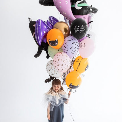 Gekleurde Halloween Ballonnen 30cm 50st van Partydeco koop je bij Partywinkel