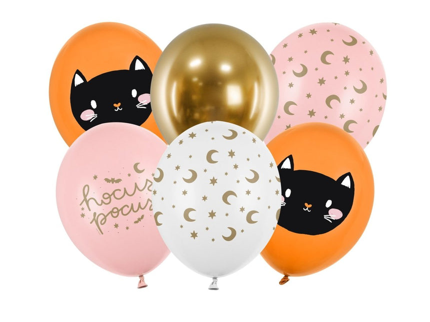 Gekleurde Halloween Ballonnen 30cm 50st van Partydeco koop je bij Partywinkel
