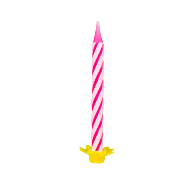 Gekleurde Kaarsen 5cm 24st van Boland koop je bij Partywinkel