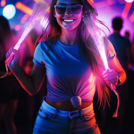 Gekleurde Led Stick Glasvezels 25cm van Fiestas Guirca koop je bij Partywinkel