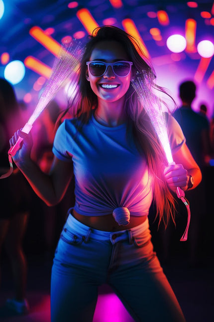 Gekleurde Led Stick Glasvezels 25cm van Fiestas Guirca koop je bij Partywinkel