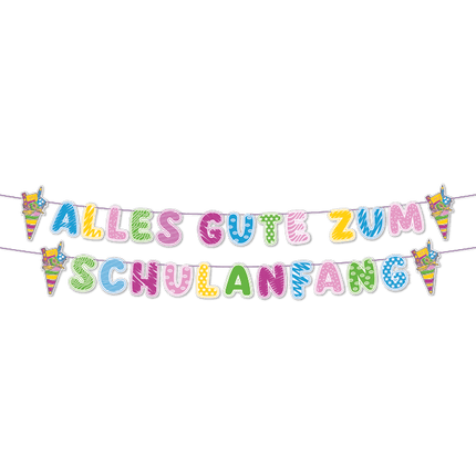 Gekleurde Letterslinger Alles Gute Zum Schulanfang Abc 1,5m van WeFiesta koop je bij Partywinkel