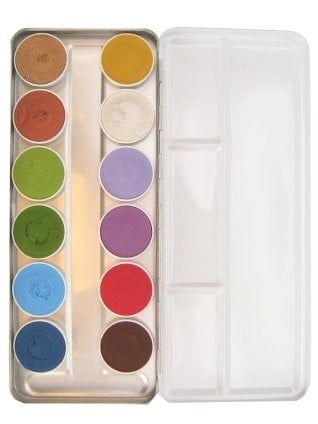 Gekleurde Make Up Palet 12 delig van Superstar koop je bij Partywinkel