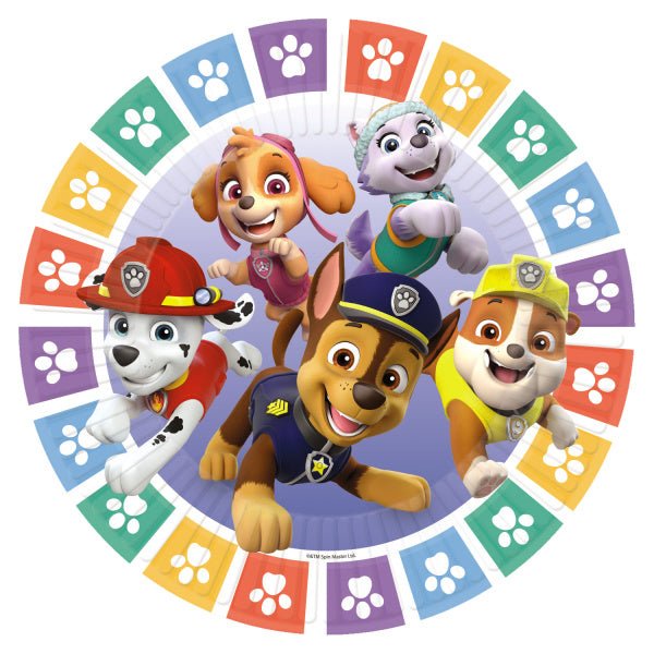 Gekleurde Paw Patrol Borden 23cm 8st van Riethmueller koop je bij Partywinkel