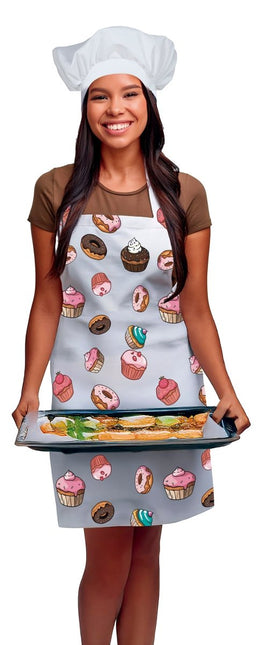 Gekleurde Schort Cupcakes van Fiestas Guirca koop je bij Partywinkel