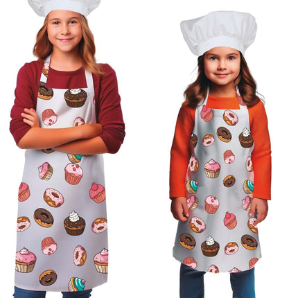Gekleurde Schort Kind Cupcakes van Fiestas Guirca koop je bij Partywinkel