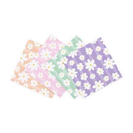 Gekleurde Servetten Madeliefjes 3Laags 33cm 20st van WeFiesta koop je bij Partywinkel